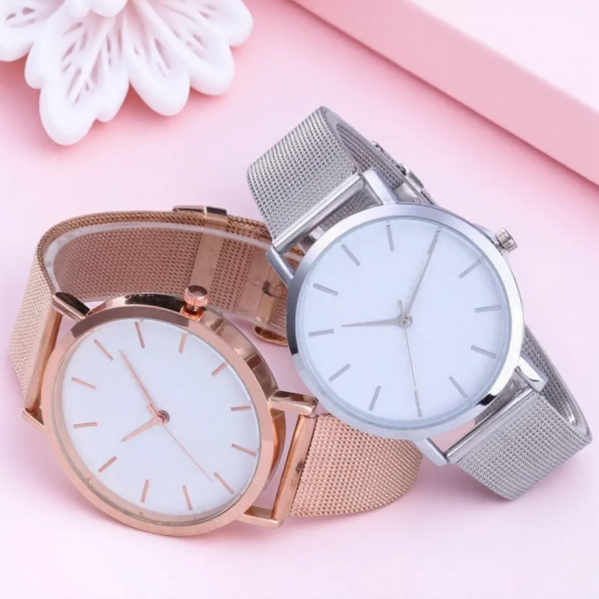 

Мужские ультратонкие кварцевые часы с сетчатым ремешком из нержавеющей стали, элегантные стильные часы в деловом стиле для мужчин