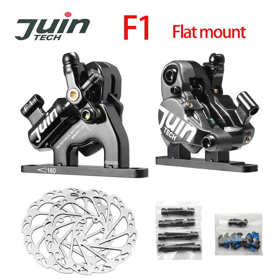 パーツ Juin TECH F-1 Disc Brake Juin Tech F1 Road Bike Hydraulic Disc Brake Calipers Pair Flat
