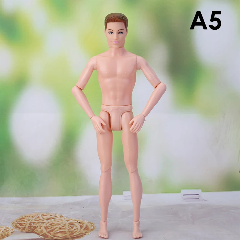 30cm Ken Dolls Boyfriend Male Doll Body Prince Naked Nude Man Doll Body Toy Doll Ken Body DIY Toys For Girls Gifts