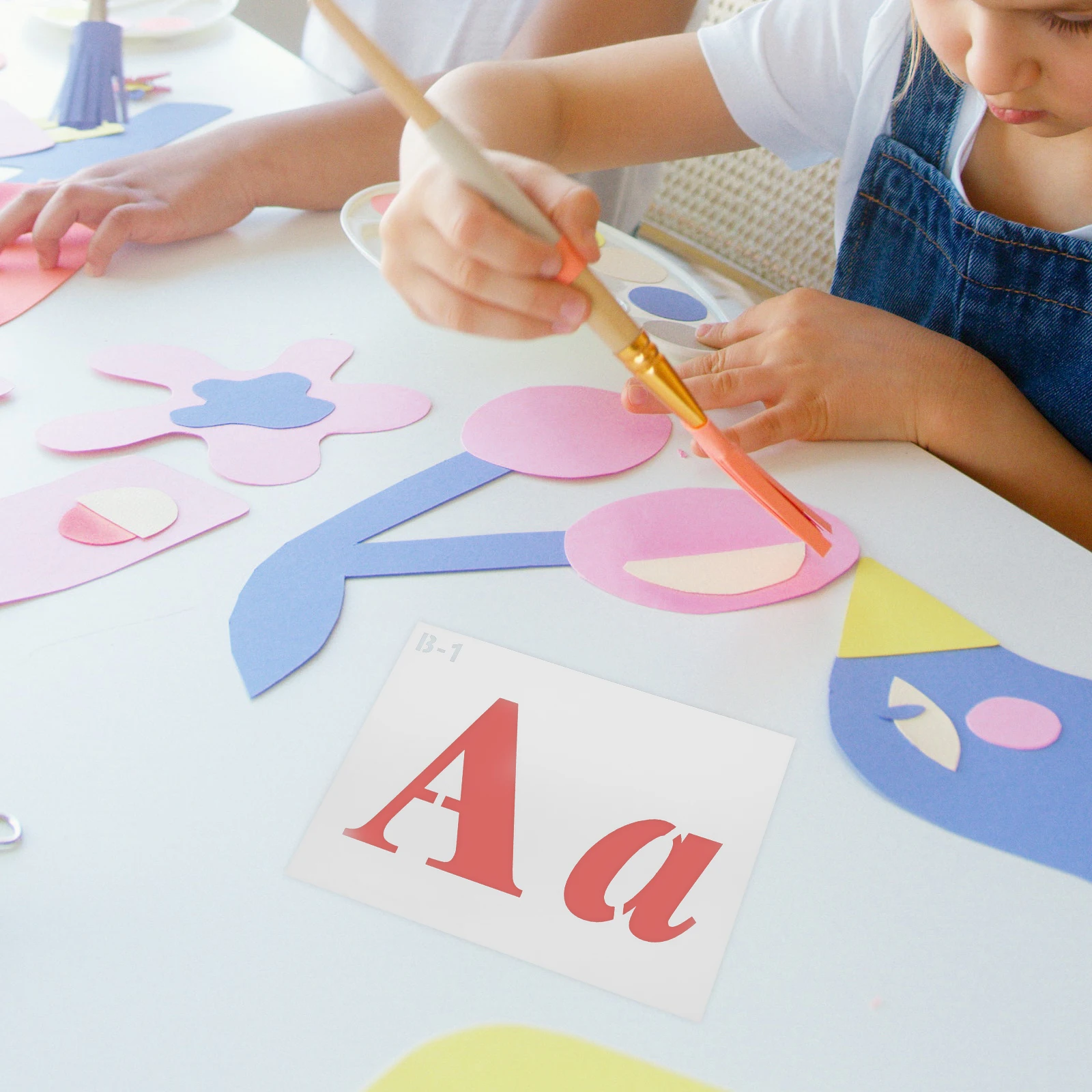 

A5 Size Letter Number Stencil Template Creative Graffiti Clothing Spray Painting DIY Reusable Plastic for Canvas Wood