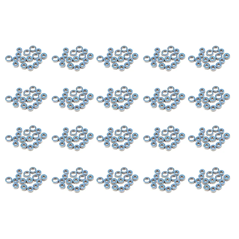 

B24C-320PCS Rubber Sealed Ball Bearing Kit For Tamiya TT02 TT-02 TT02D TT-02D 1/10 RC Car Upgrades Parts Accessories