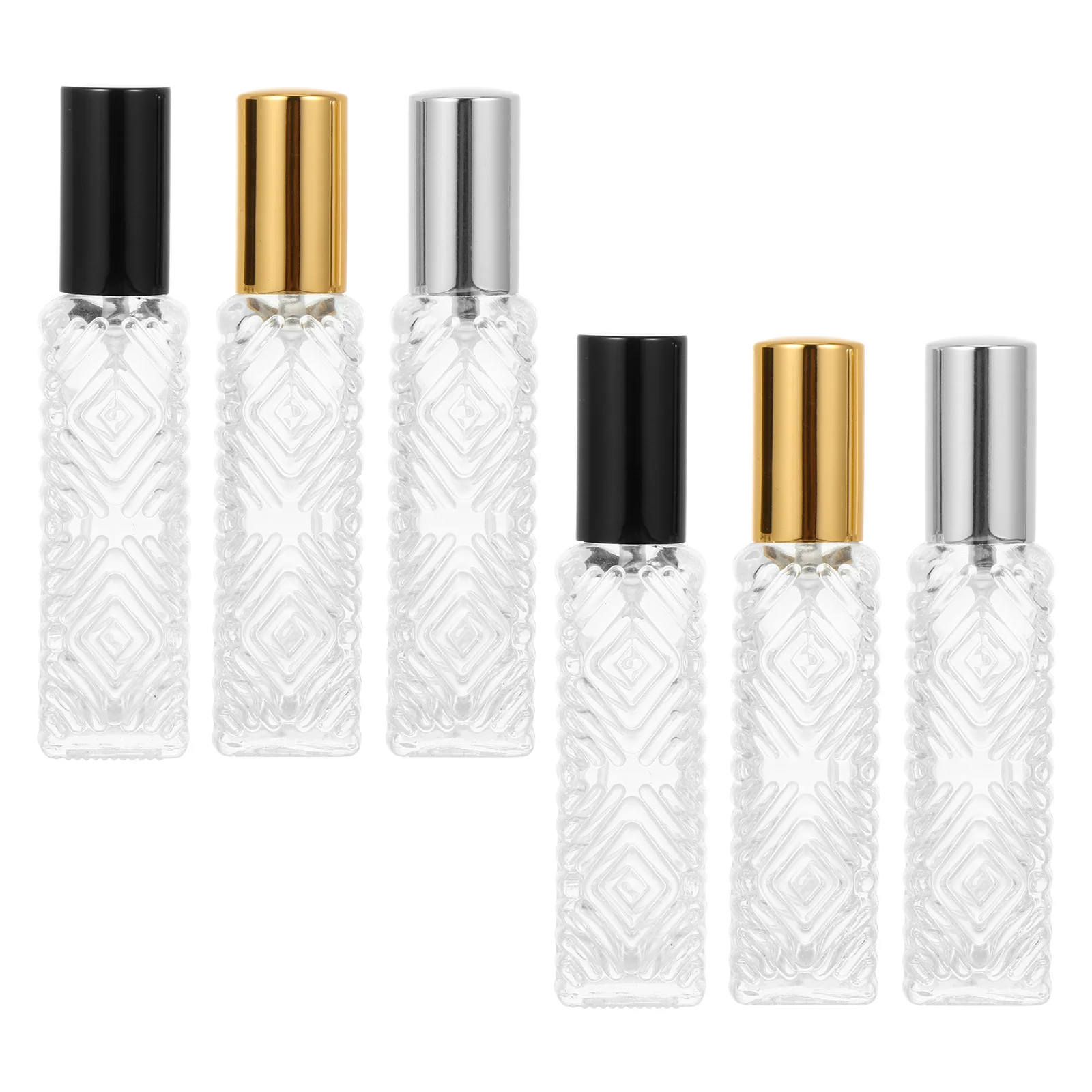 

6 Pcs Scent Water Bottle 10ml Perfume Spray Atomizer Fragrance Containers Glass Sprayer Transparent Travel Makeup