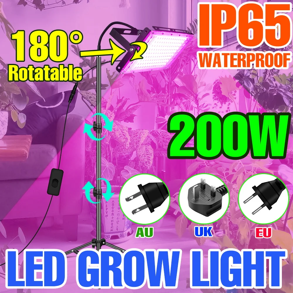 

200W LED Plant Light Full Spectrum Grow Light Indoor Phyto Growth Lamp Flower Seedling Hydroponic Phytolamp For Growbox Tents