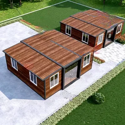 40ft Expandable Container House Prefabricated Wooden Steel Workshop with European Design for Park & Hospital Application