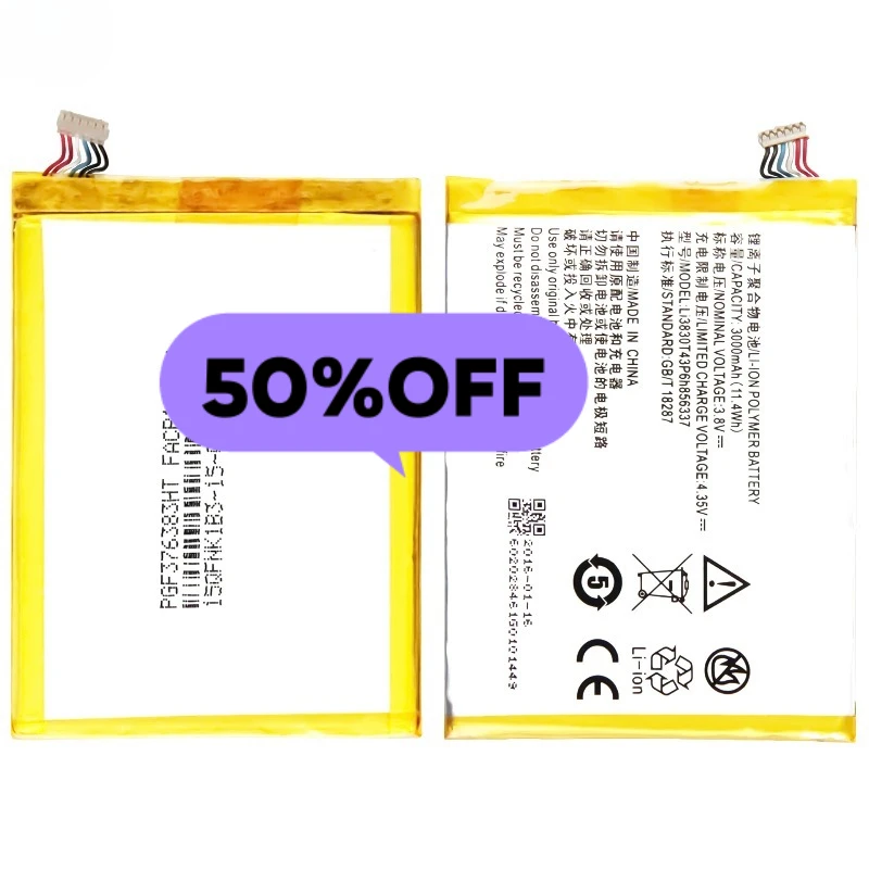 Li3830T43P6h856337 for ZTE Blade X9/V Plus/V580/A711/N939Se/G719C/N939St/N939SD/N939SC/Blade S6 Lux Q7-C Mobile Phone Battery