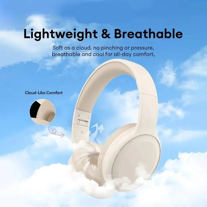 NEWMSNR TH30 HIFI Shock Bass Headsets Wireless Bluetooth5.4 Headphones Noise Reduction Gaming Earphones in HD Mic Support TF/AUX