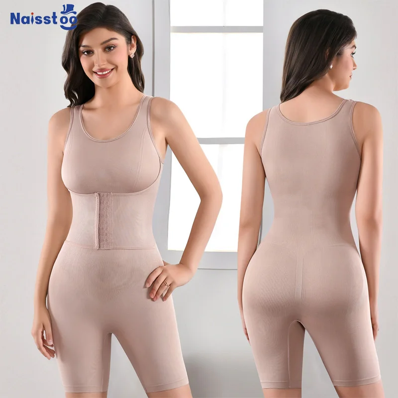 

Naisstoo Shapewear Bodysuit Tummy Control Women Full Body Shaper Bodysuit Open Crotch Tight Slimming Reducing Girdles