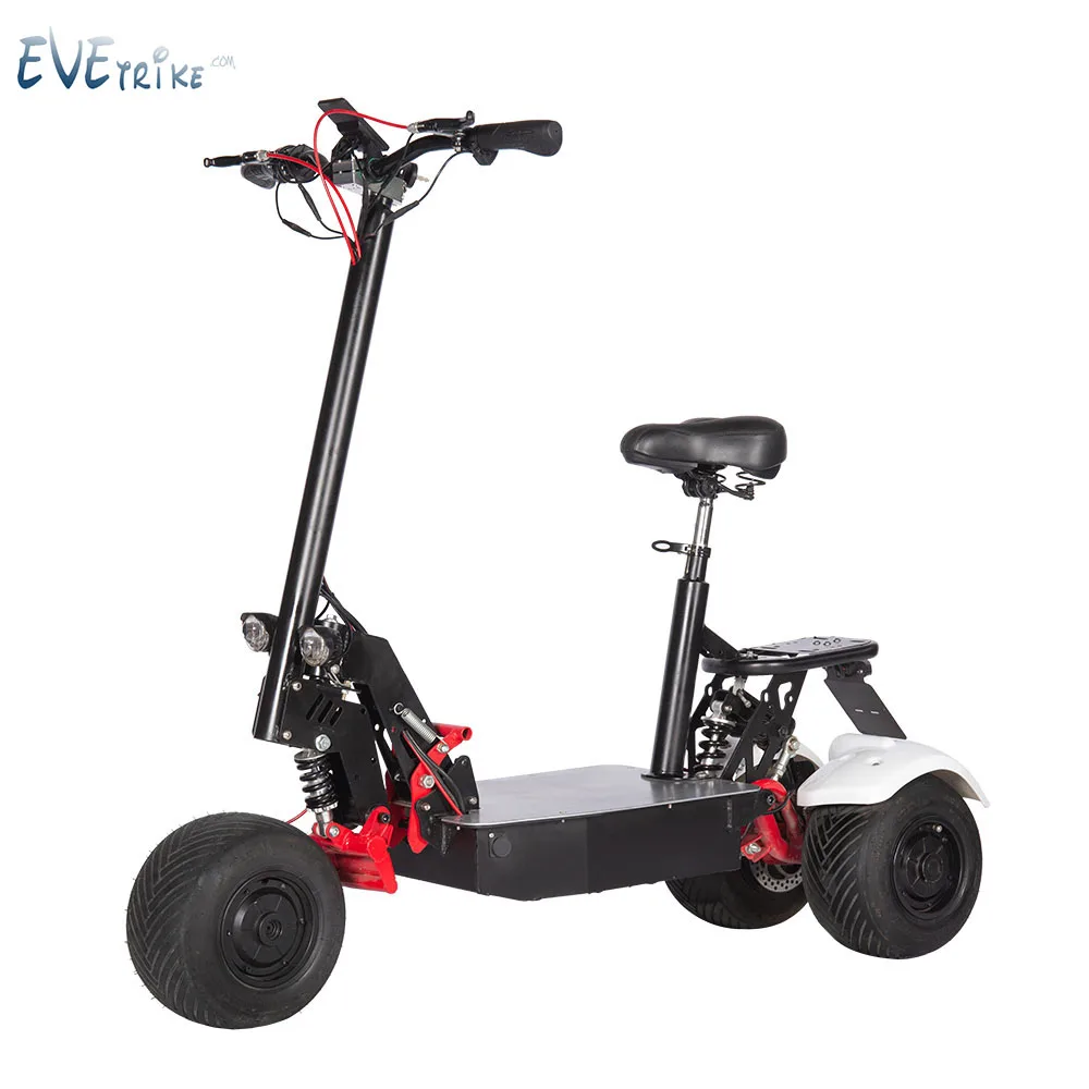 Folding 60V Big Power 1500W 1000W Factory Direct Exclusive New Design Strong Power beach sand scooter 3wheel scooter