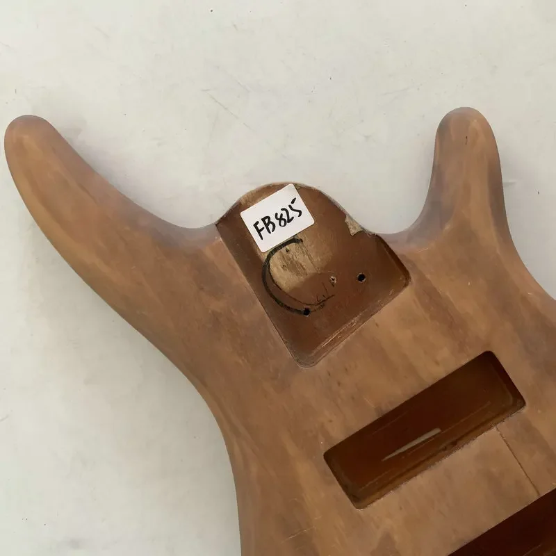 FB825 5 or 6 String Version Active Electric Bass Body Solid Wood for Replace Right Hand DIY Parts Surface Dirty