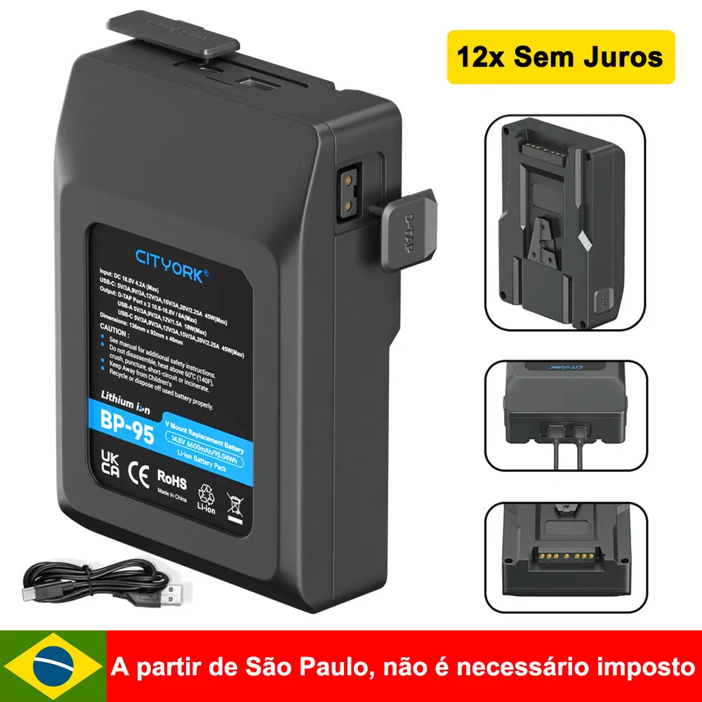 batteria-bp-95-mini-v-mount-6600mah-95wh-con-ricarica-rapida-usb-c-pd-60w-per-fotocamere-dslr-videocamere-monitor-e-illuminazione-video