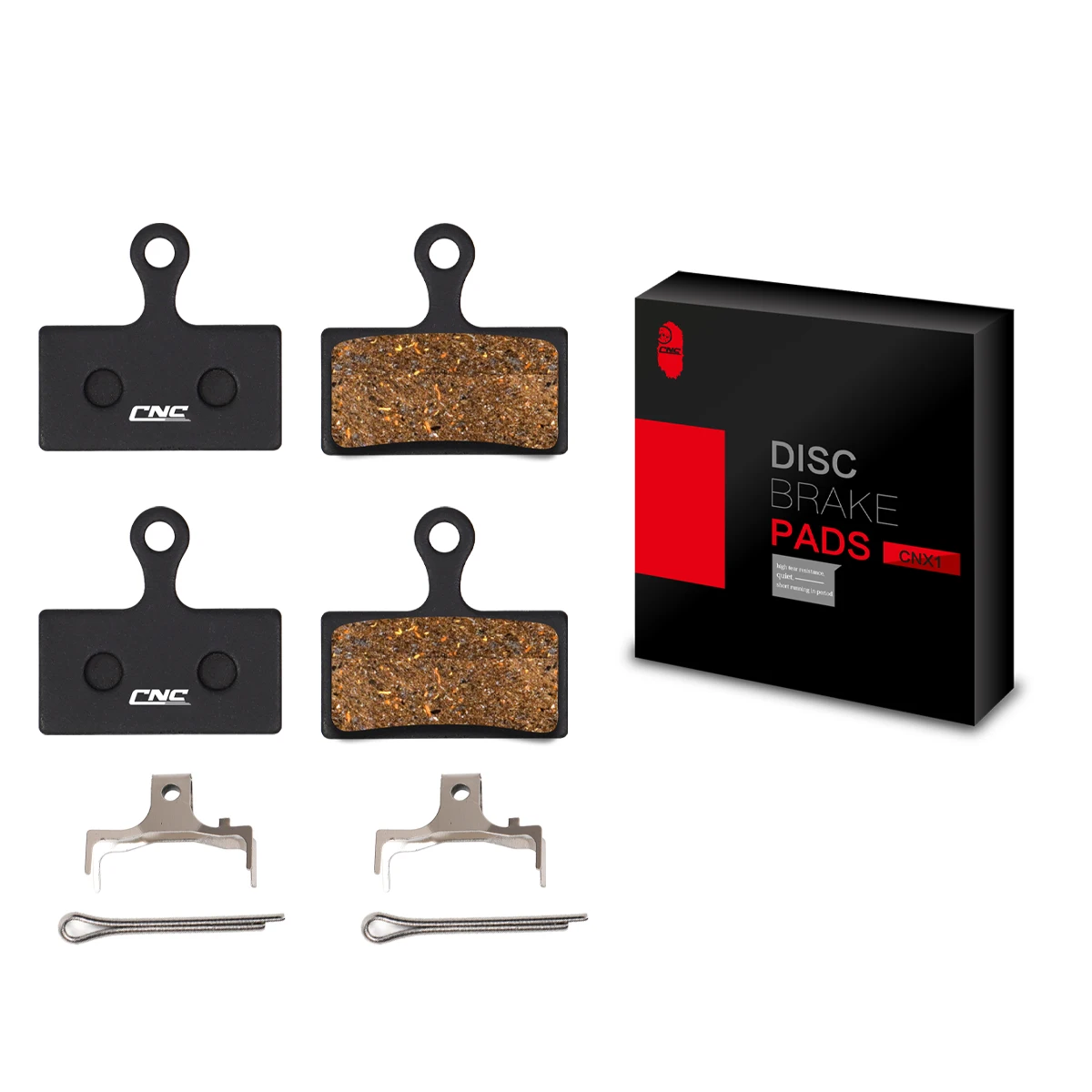 SUNTNUR MTB Brake Pads - For SHIMANO G01S G03S G05S (BR-M9100, BR-R9270, Etc.) - Sintered Ceramic Resin - 2 Pairs Included