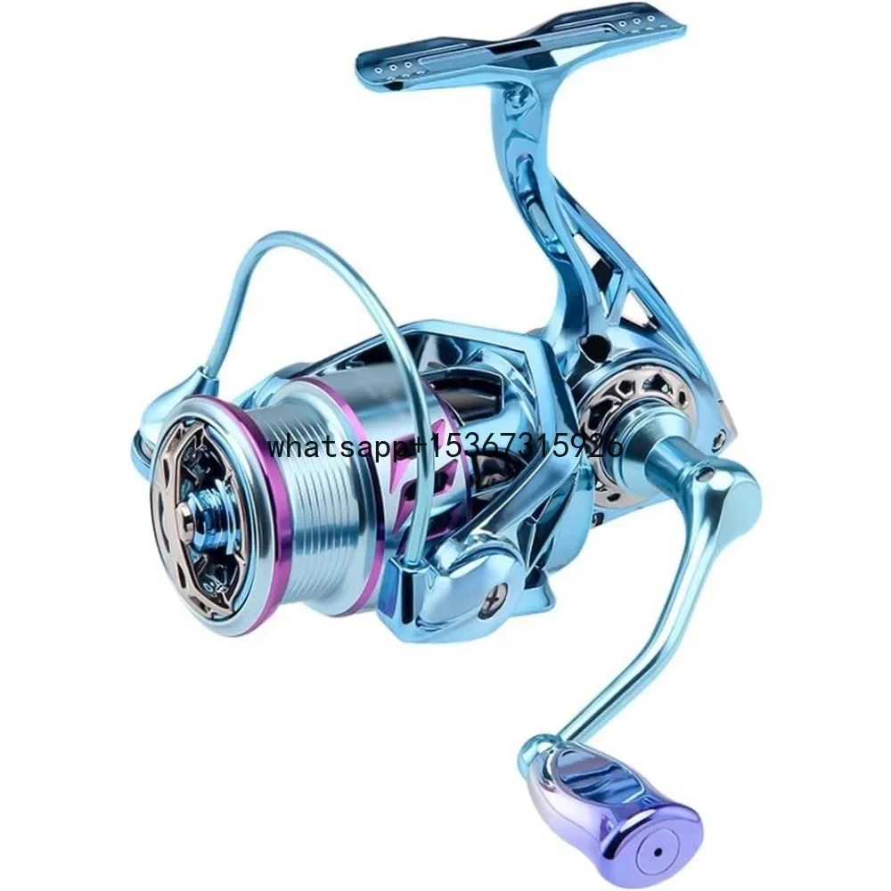 Fishing Wheel Spinning Shallow Line Cup Electroplated Fishing Wheel for Lightweight and Large Capacity Sea Fishing Wheel