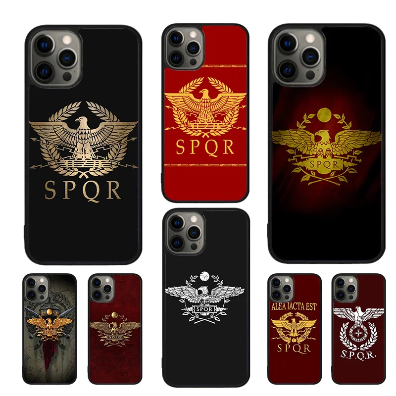 SPQR Roman Imperial Legion Mobile Phone Cases Cover For iPhone 16 15 14 12 13 mini 11 Pro MAX apple 6 7 8 Plus SE2020 Coque