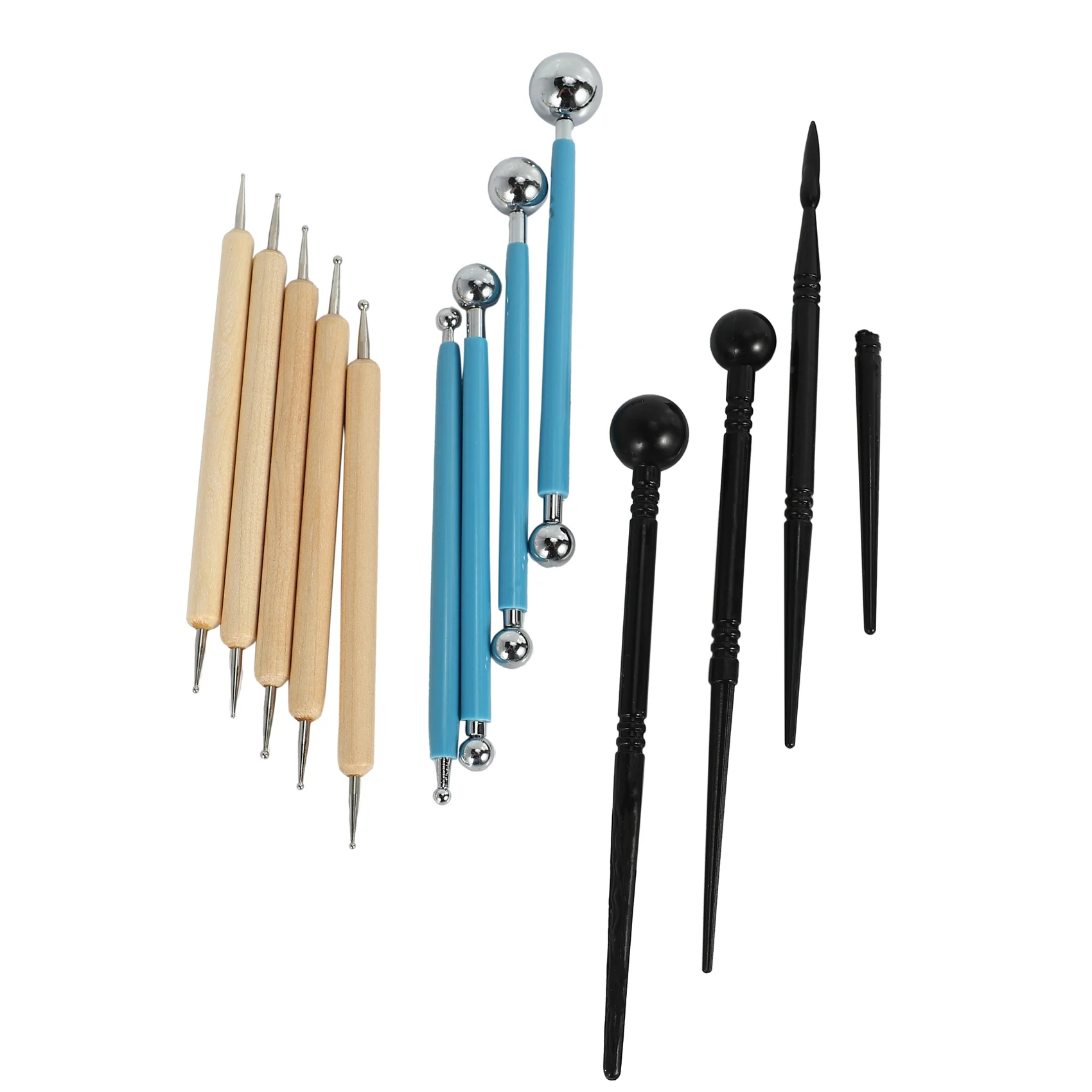 ABGH-13 Piece Ball Stylus Dotting Tools, Clay Pottery Modeling Set, Rock Painting Kit