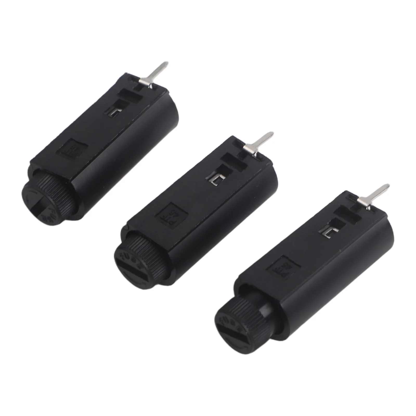 250 V Fuse Holder Vertical Fuse Holder For Power Boards Fuse Component 10mm Pitch Between Mounts Closed Design