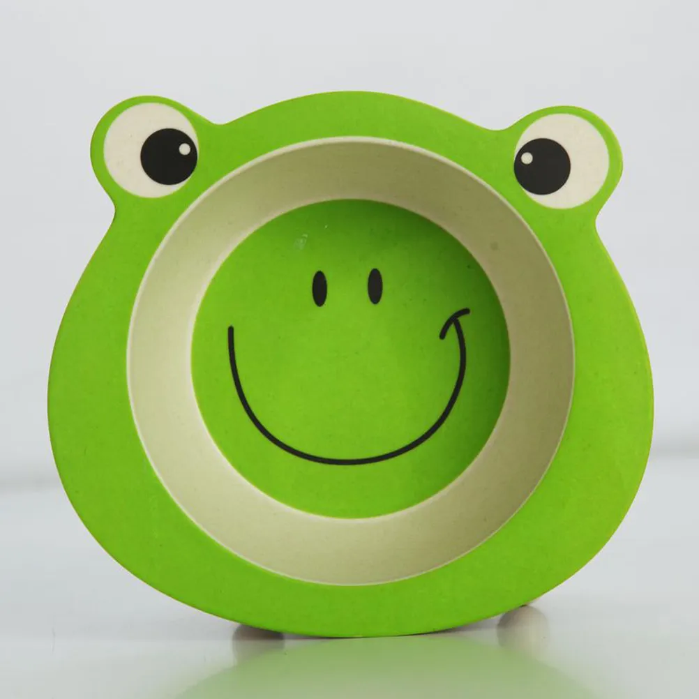 

Unbreakable Bamboo Fiber Kids Bowl Eco-Friendly Lightweight Scratch Resistant for Toddlers Infants Picnics Camping Outdoor