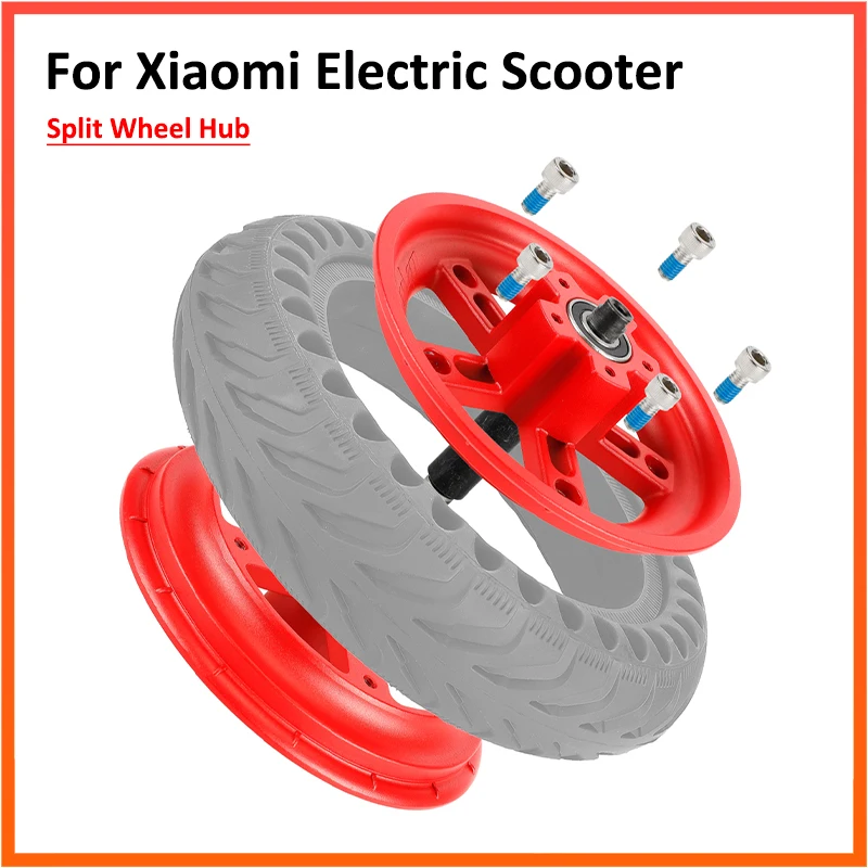 

Split Wheel Hub For Xiaomi M365 PRO 1S PRO2 Electric Scoot Aluminum Alloy Rear Wheel Rims Solid Tire Scooter Accessories Parts