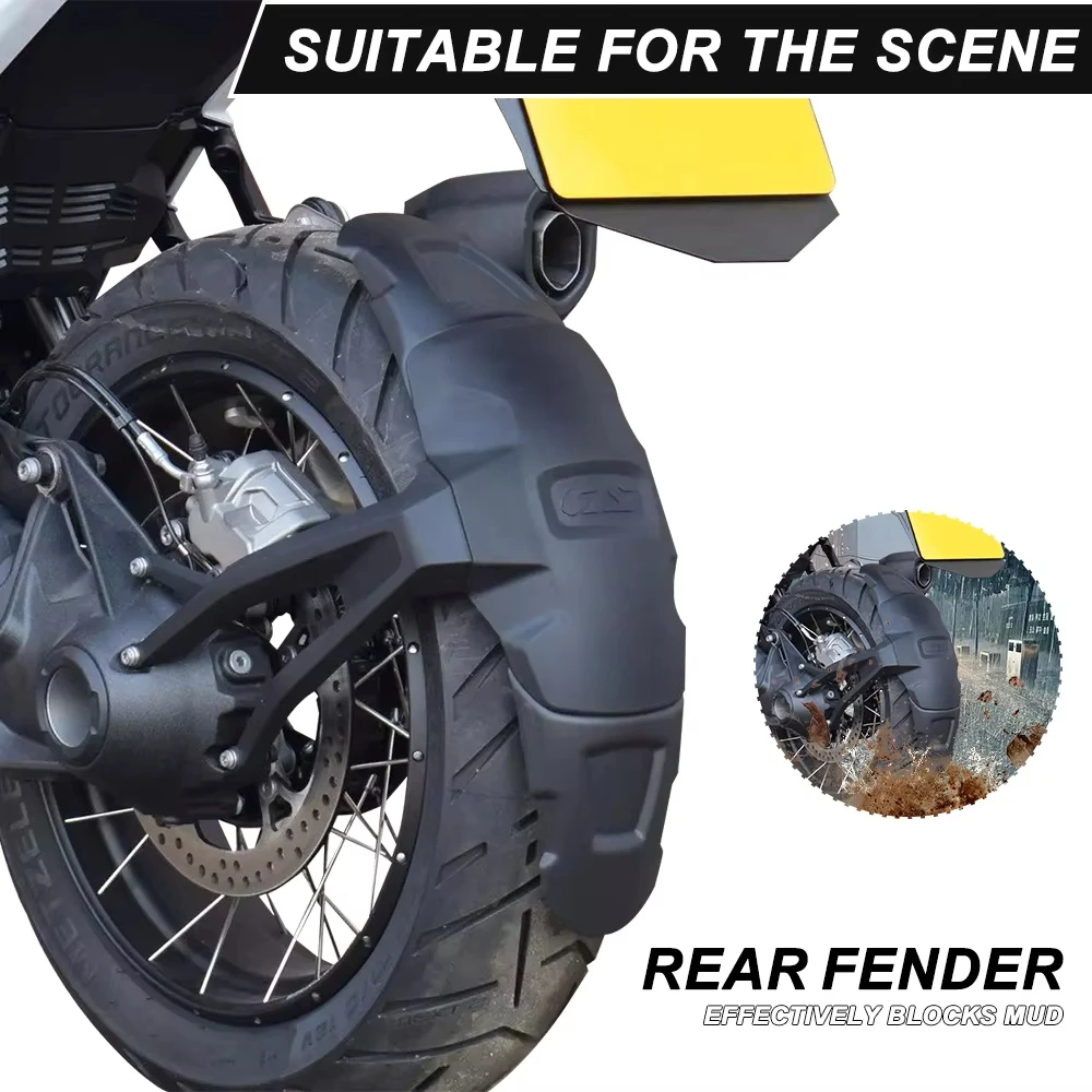 Motorcycle Accessories Rear Wheel Spray Guard Extension Fender For BMW GS 1300 R1300GS 2023 2024 Fender Extender