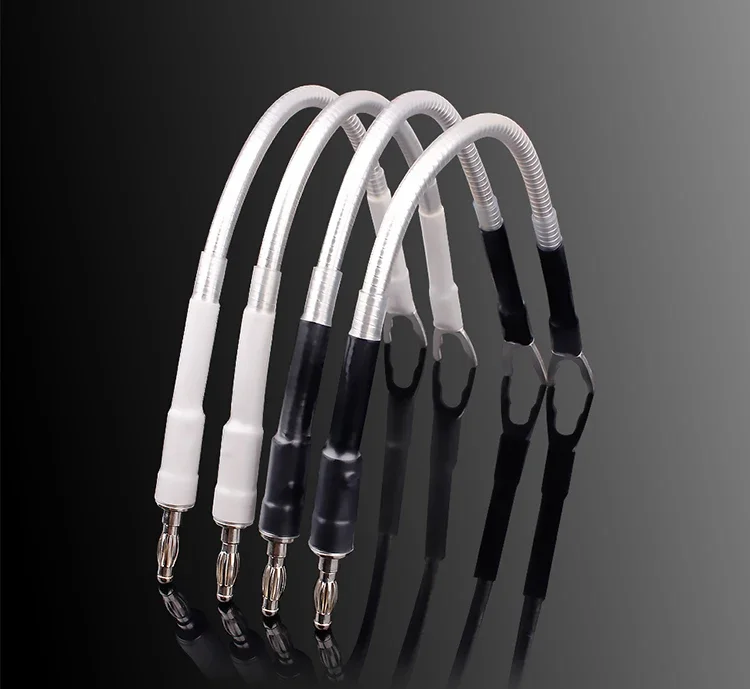 Nordost 4 pcs / Set Sterling Silver Speaker Jumper Cables Speaker Plug/Interface Link Cable 20cm