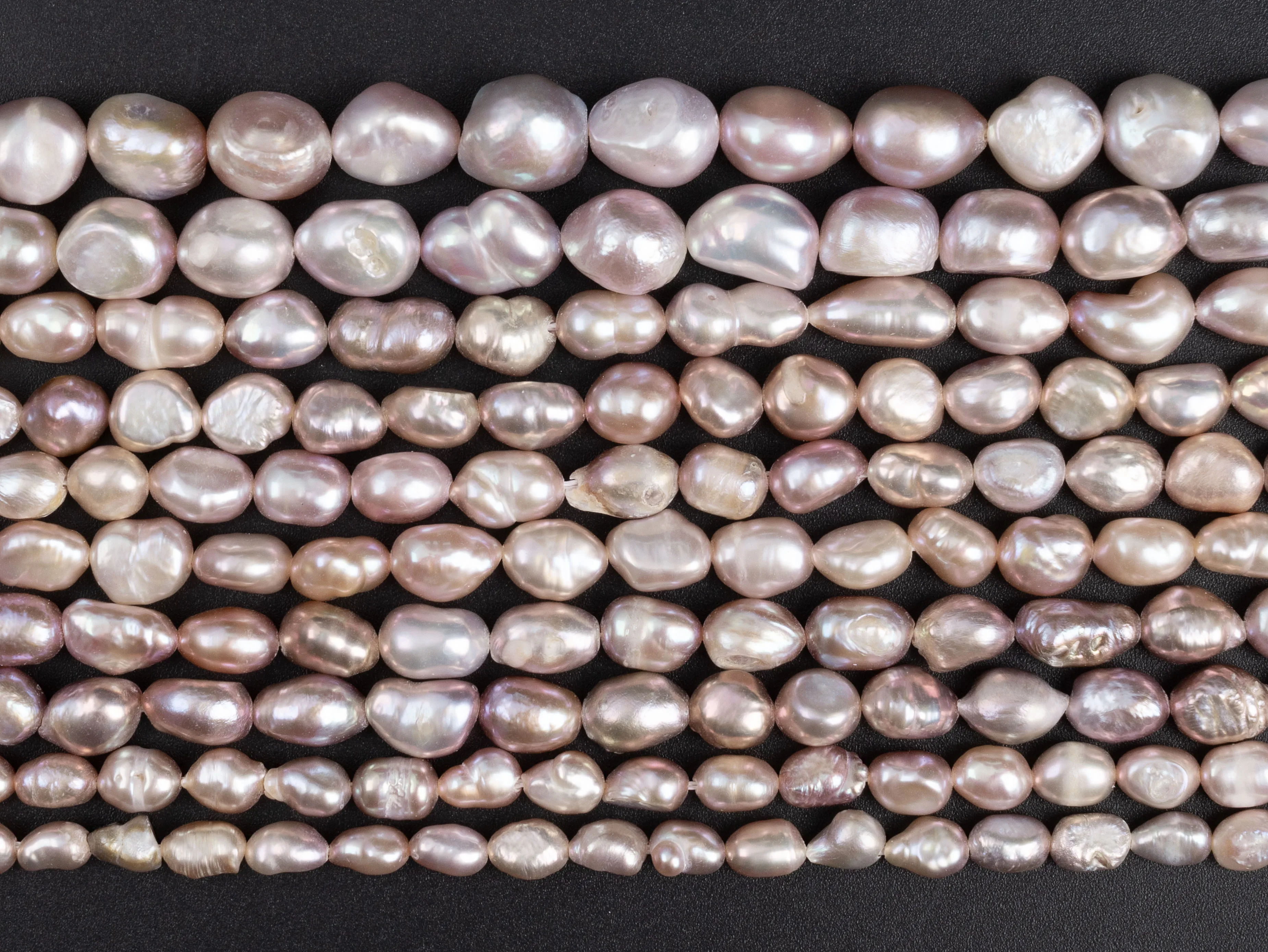 Purple Natural Pearl Natural Luster pebbly Diverse Shapes Loose Beads Size Options 4/6/8/10mm For Jewelry Making