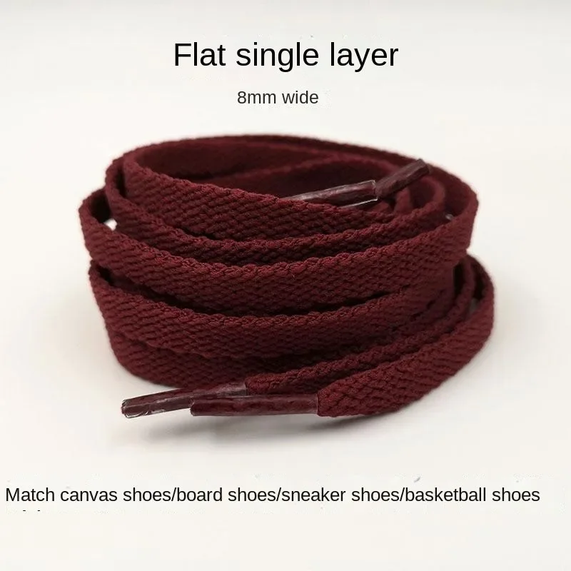 Wine Red Dark Red Dark Red Shoelaces Men and Women Flat Fit Kuanggeweiallstar 1970s Canvas Shoes High-Low Top - Detail 1