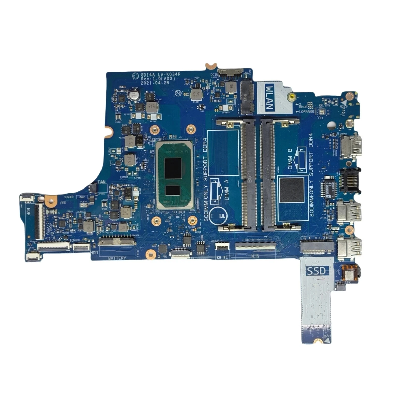 

0VN6PJ для материнской платы Inspiron 3501 GDI4A LA-K034P Celeron 6305