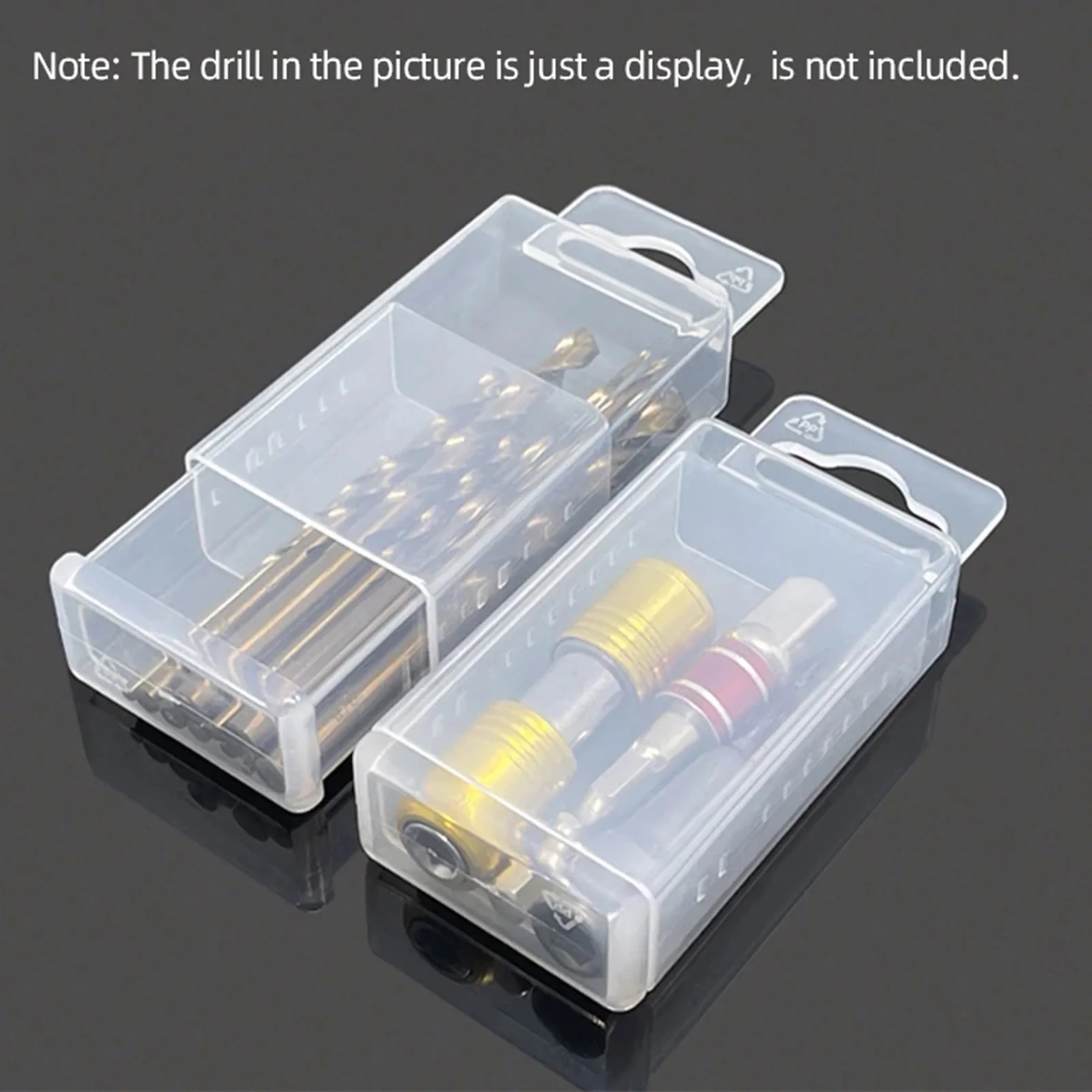 10Pcs Drill Bit Storage Box Telescopic Tap Accessories Tool Packaging Adjustable Box Rectangular Tool Box Parts Drill Bit Case