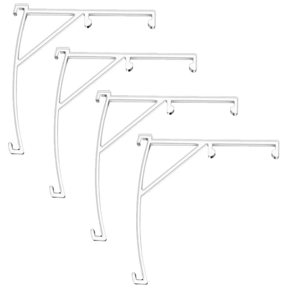 

4Pcs Window Valance Clips Premium Transparent Lightweight Replacement Blind Clamps Vertical Curtain Valance Holders