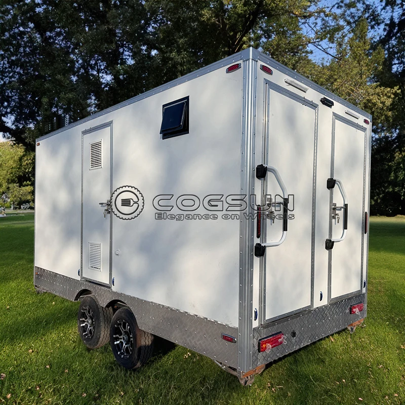 

Luxury Public Restroom Trailer Portable Outdoor Toilet Durable Solution for Fairs and Large Public Gatherings