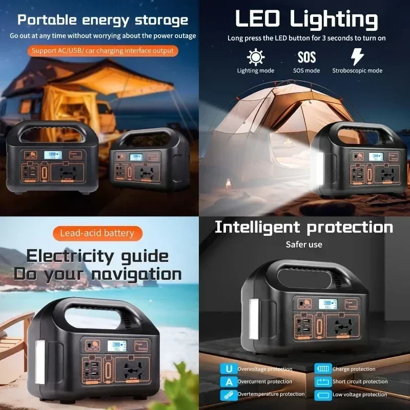 Outdoor Energy Storage Power 100W Portable Camping Live Stall Charging Lithium Iron Phosphate Super Charger Off Grid Power