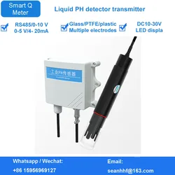 Water quality ph sensor industrial electrode probe controller online analysis and monitoring ph meter ORP detector RS485 Sensor