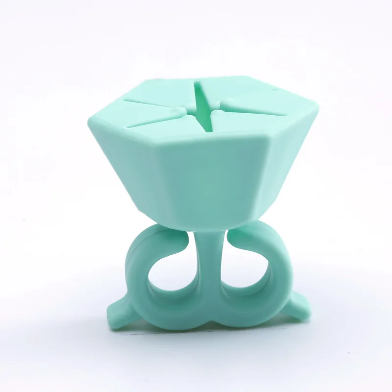 جديد الماس شكل الفينيل إزالة الأعشاب الضارة الخردة جامع المحمولة سيليكون صندوق تخزين النفايات للحرف اليدوية جامع النفايات سجل القصاصات #6