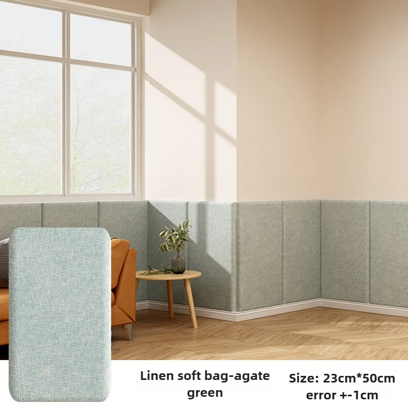 23x50cm5Pcs Thickened Foam Wall Sticker for Bed Headboard Cabinet Doors Peel and Stick DIY Dirt-resistant Protection for Tenants view 6