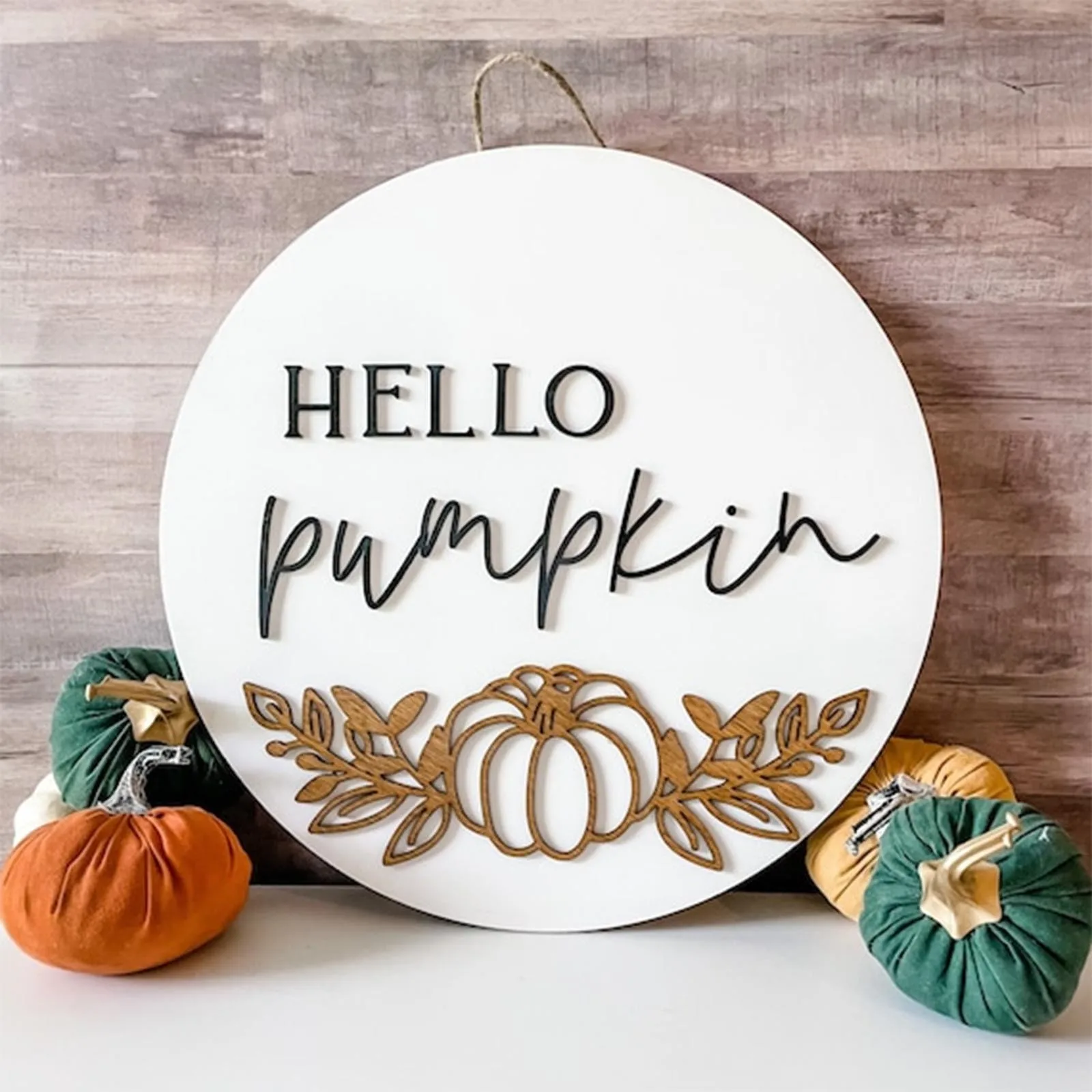 Front Door Hanging Welcome Sign Vertical Hello Fall Decorations For Home Fall Door Sign Pumpkin Welcome Home Letters For Wall