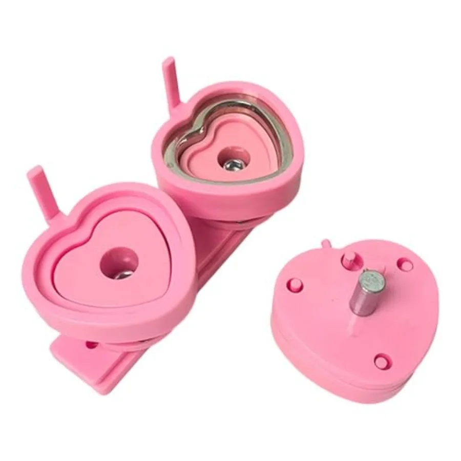 

Badge Pin Button Maker Die Model DIY Handmade Name Tags Heart Shaped for Slide Button Press Machine Wedding Workshop Birthday P