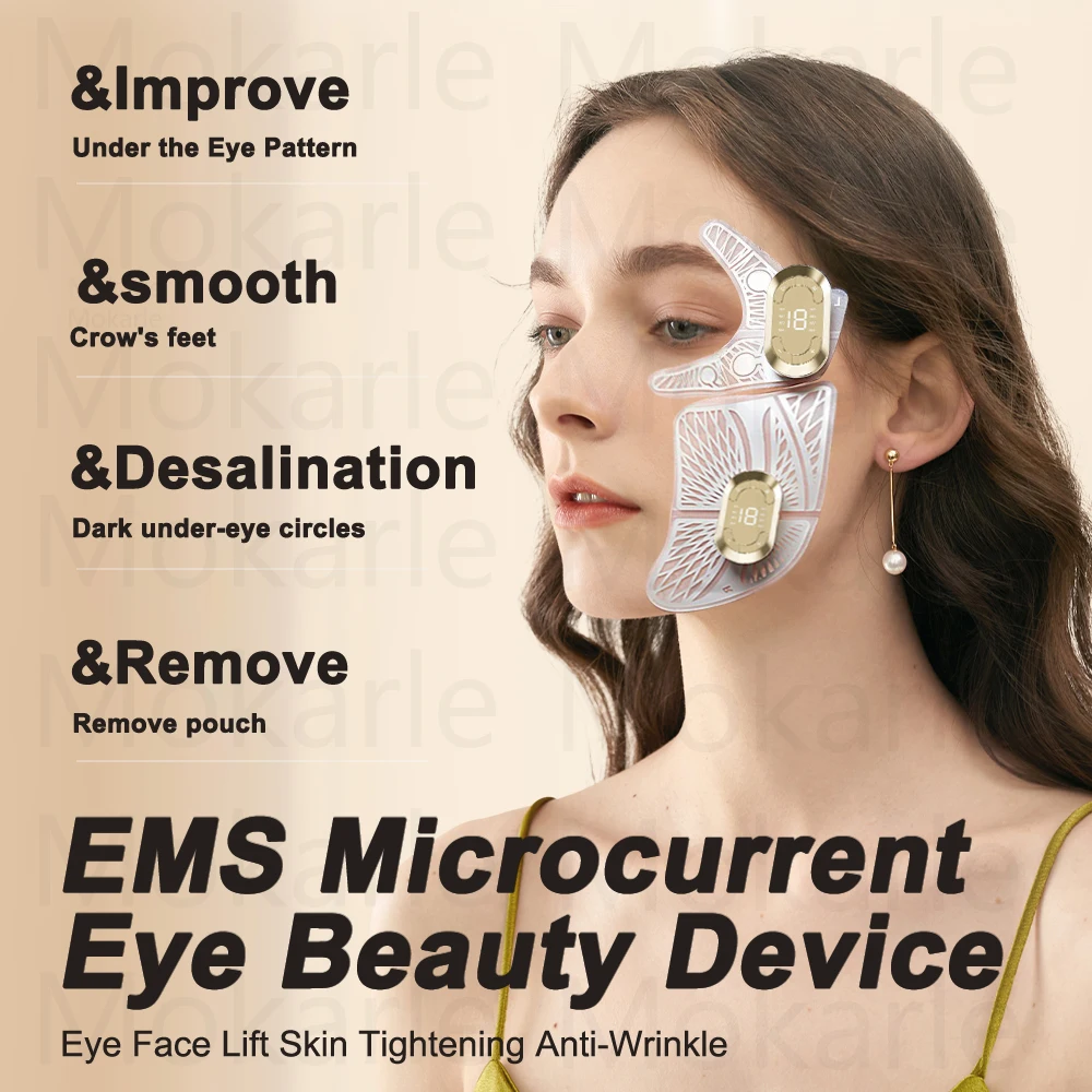 

Ems Pulse Microcurrent Eye Care Device Eye Massager To Relieve Fatigue Massage Reduce Dark Circles Eye Swelling Anti-Wrinkle