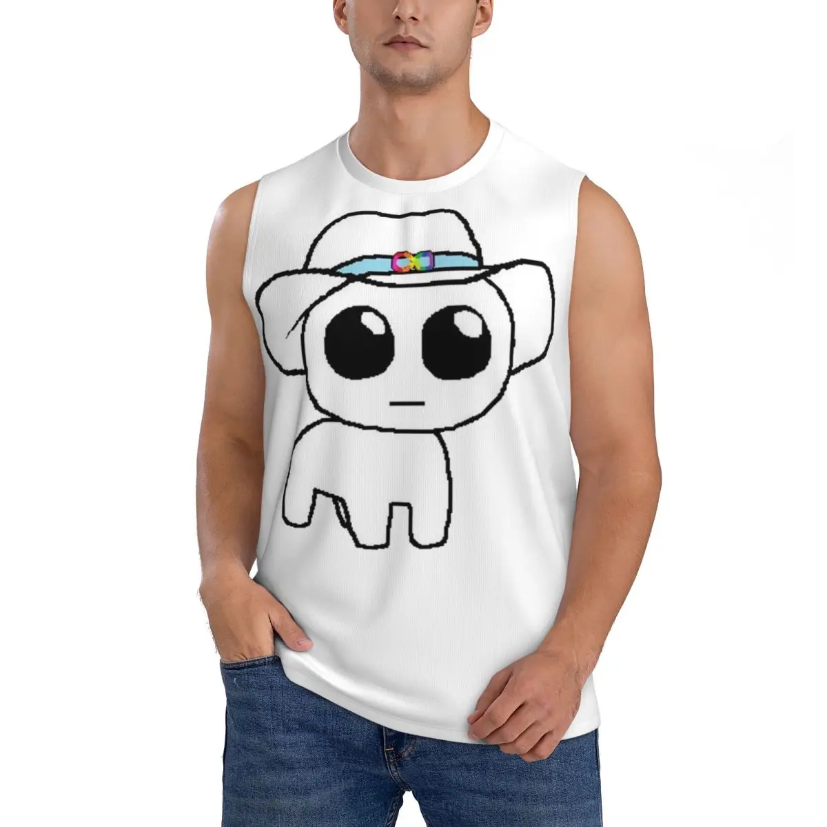 TBH Autism Creature Meme Yippee Men Sleeveless Tank Tops Quick Dry Breathable Gym Fitness Running Summer Casual Sport Vest