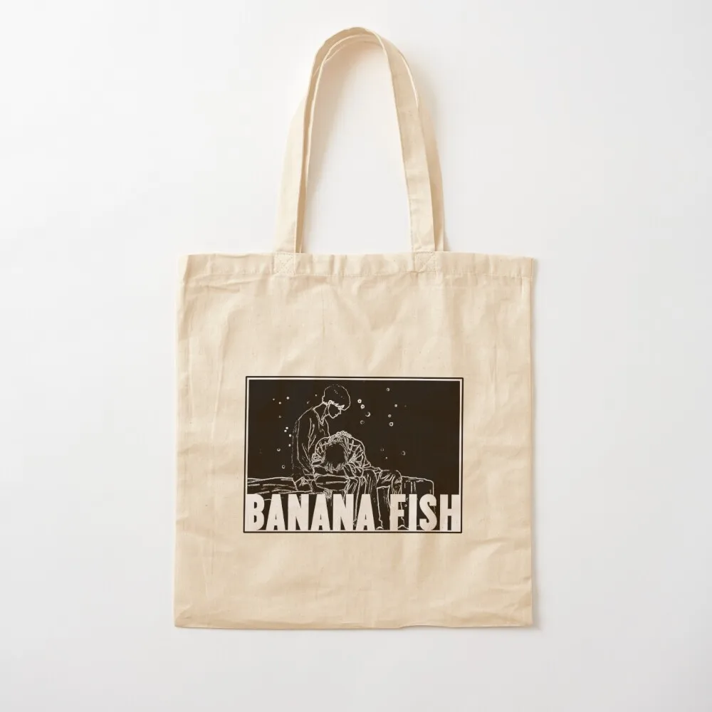 Banana Fish - Ash & Eiji Comfort - Black & Dark-Colored Backgrounds Tote Bag great bag Women's bags Canvas Tote Bag