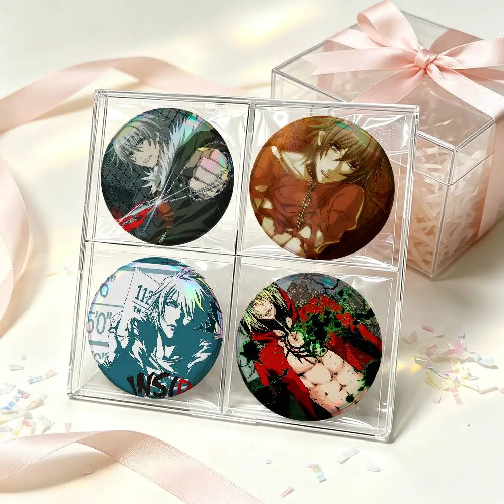 Anime Togainu No Chi   Round Badge Game Figure Button Pin Tinplate Brooch Clothes Bag Accessories Friends Gift