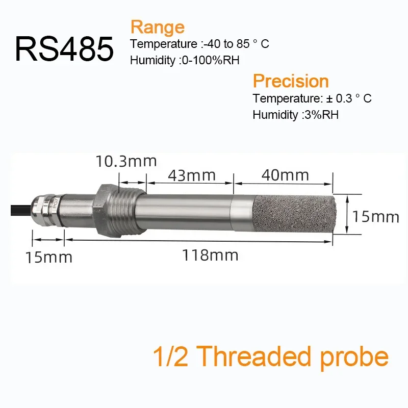 Industrial  dew point meter, 0.2°c accuracy, -40 ~ +100°c range, for air temperature, humidity, and condensation measurement