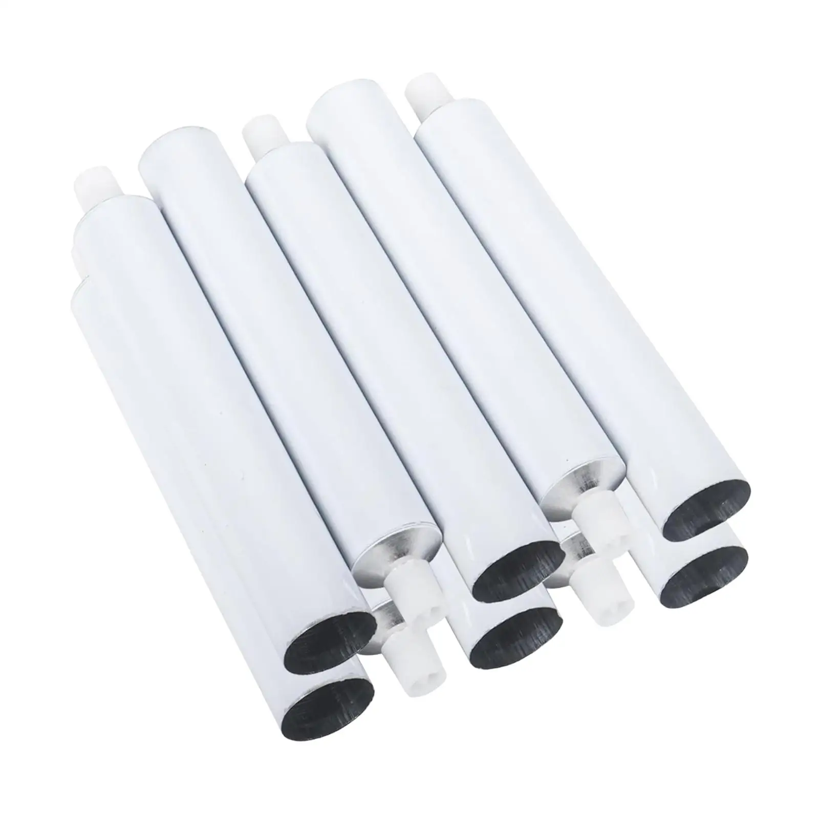 White Aluminum Empty Paint Tubes 20ml Large Opening Refill Tubes for Acrylic Gouache Watercolor Oil Paints and Cosmetic Samples