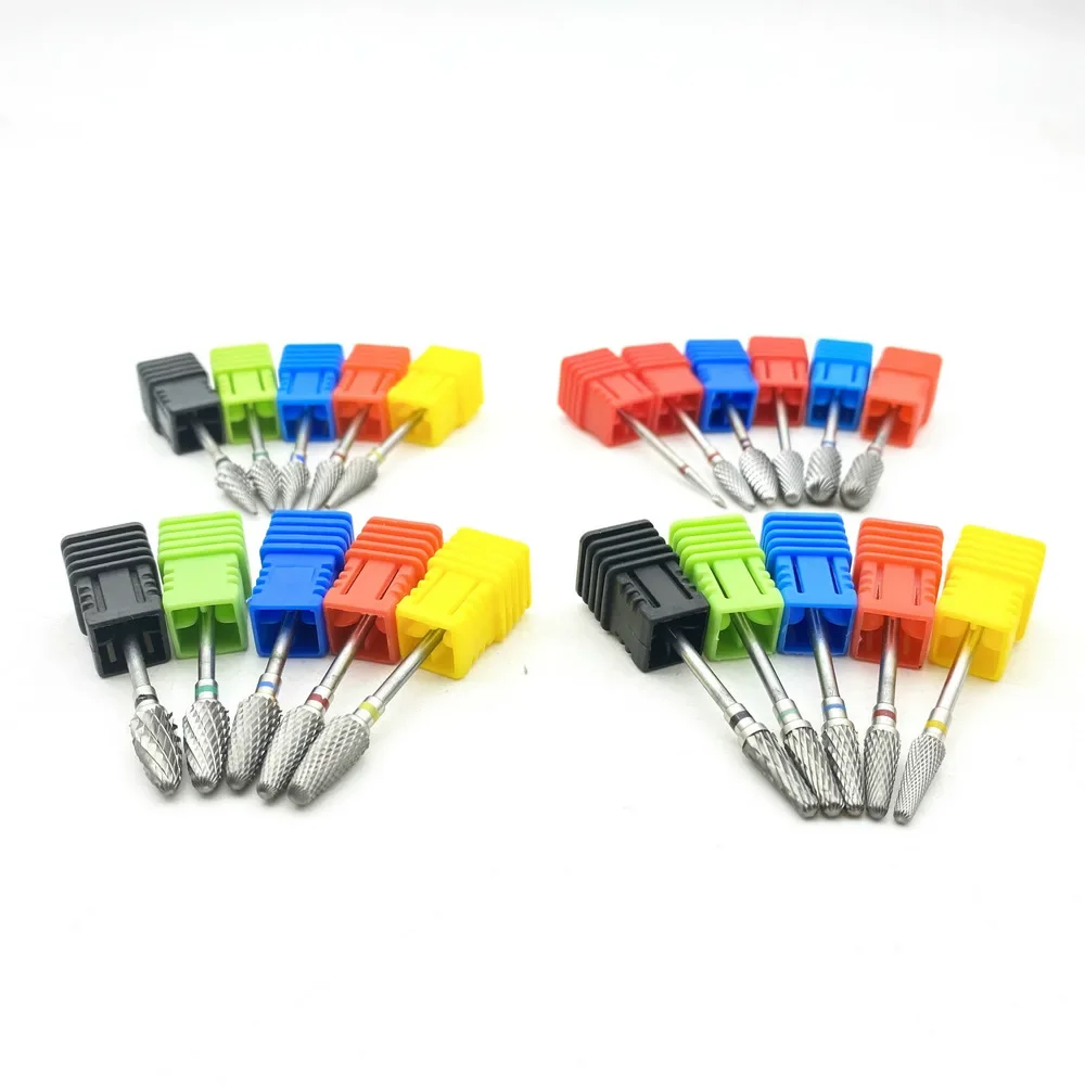 21 Sizes Tungsten Carbide Nail Drill Bits Machine Nail Cutter Nail File Manicure Carbide Nail Drill Bit&Dental Burs