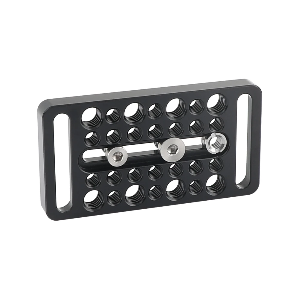 Многоцелевой аксессуар HDRIG для расширения сырной пластины с центральным резьбовым винтом 1/4 "и многочисленными монтажными точками