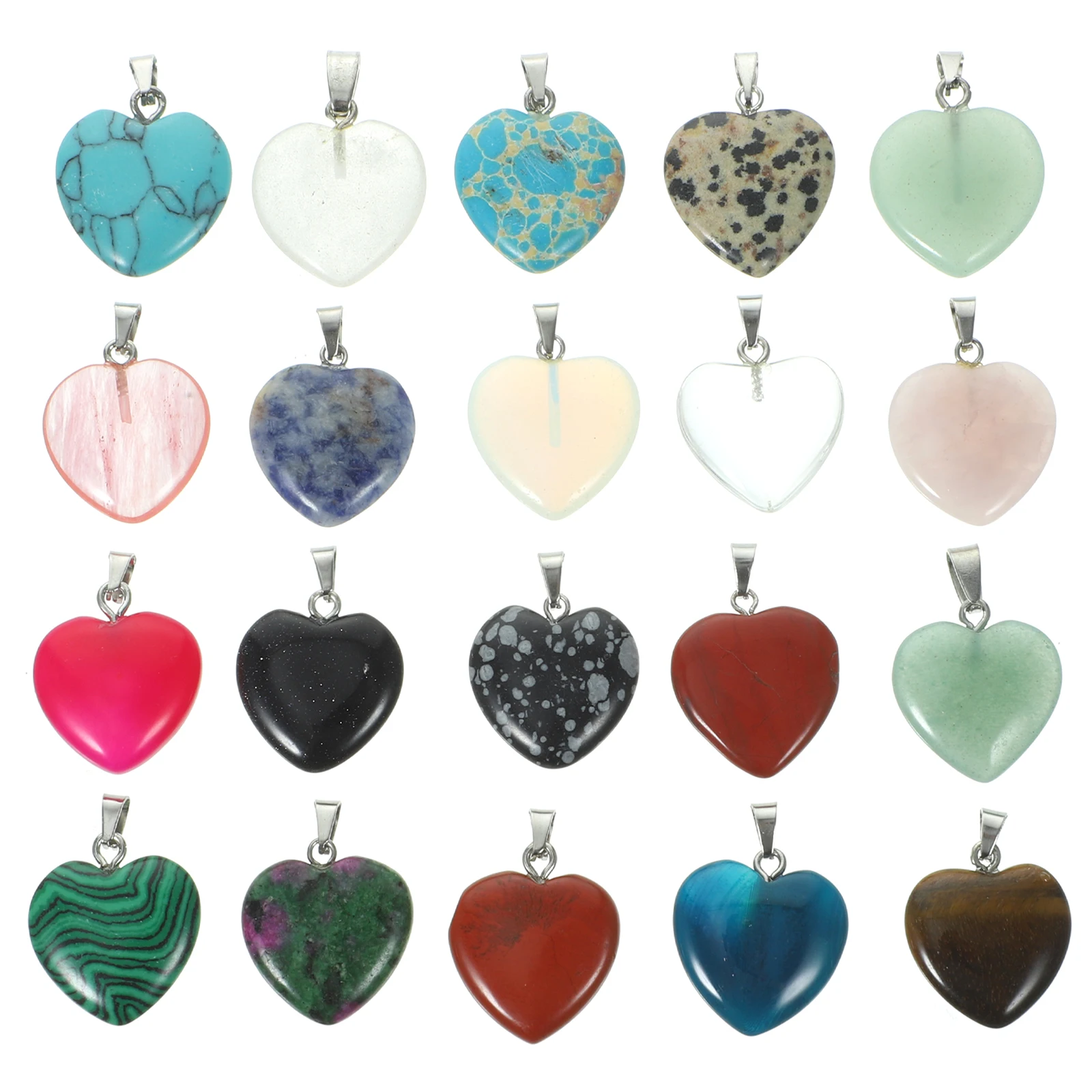 

20 шт. хрустальный кулон в форме сердца DIY Шарм Декор для ожерелья, браслета, подвесной орнамент, очаровательный аксессуар