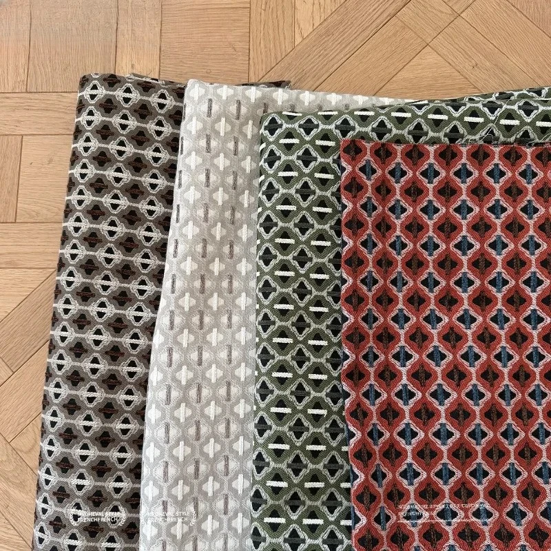 Mid Century High End Retro Pattern Curtains Old Money Style Song Style Aesthetics Home Custom Size Decor Living Dining Room