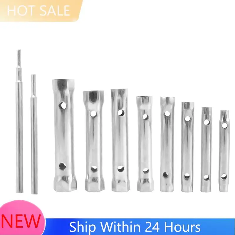 

A78K New Plug Tube Hollow Socket Wrench Double Ended Wrench Tap Installation Wrench Automotive Plumb Repair Wrench Tools