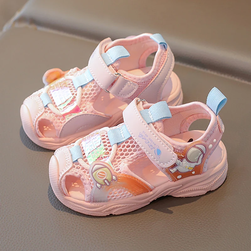 

Летняя детская обувь в корейском стиле, обувь для девочек, детские модные детские спортивные сандалии, детские дышащие детские сандалии, повседневные