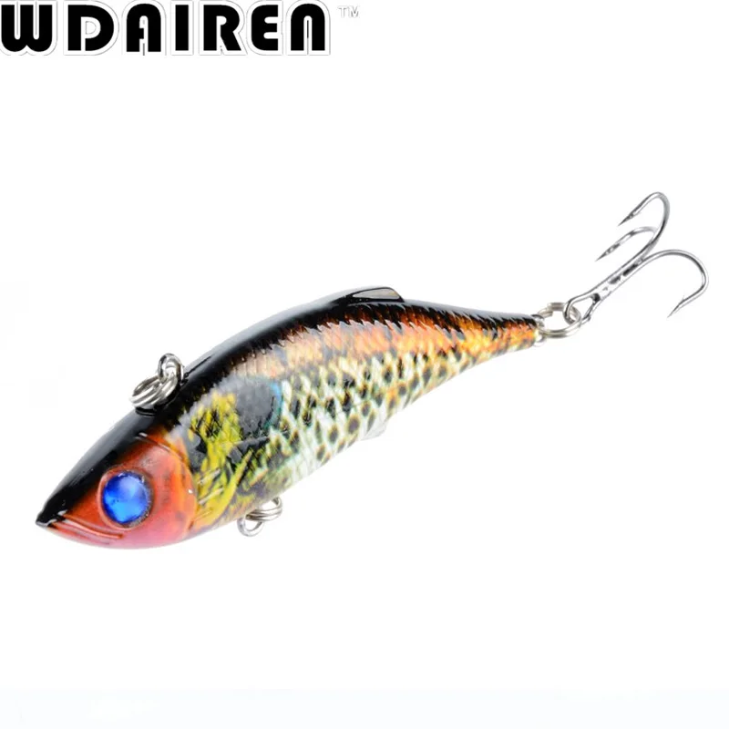 4pcs/lot Vib vibration Fishing Lures set 80mm 12g Winter Ice Hard Bait with Lead Inside Wobblers Pesca Sea Fly Fishing Lure kit