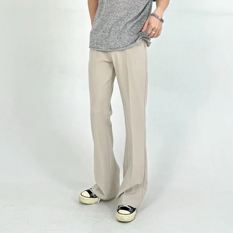 4-Color High-end Slim-fitting Micro-pull Cleanfit Pants Men's and Women's Straight Drop Pants American Suit Casual Pants