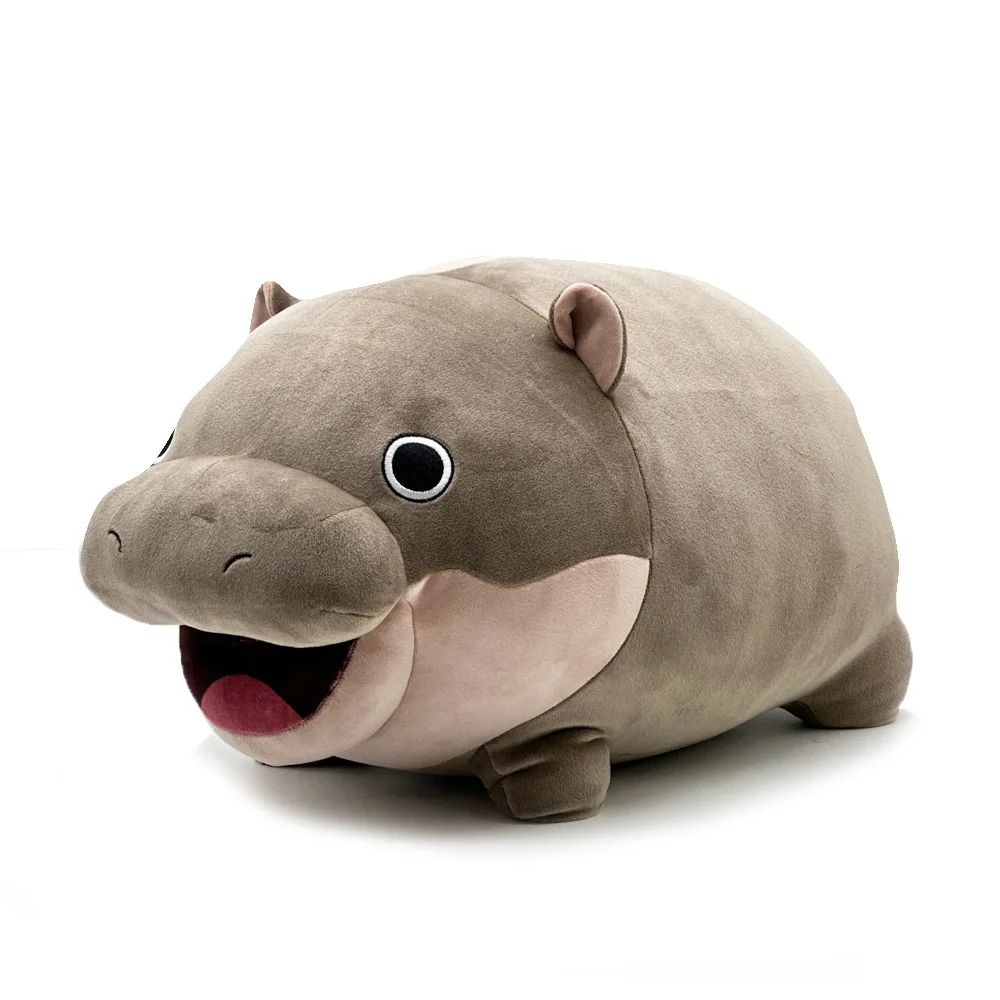 Moo Deng Plush Toys Cute Soft Stuffed Cushion Cartoon Hippopotamus Pillow Home Decor Dolls For Kid Girl Birthday Christmas Gift